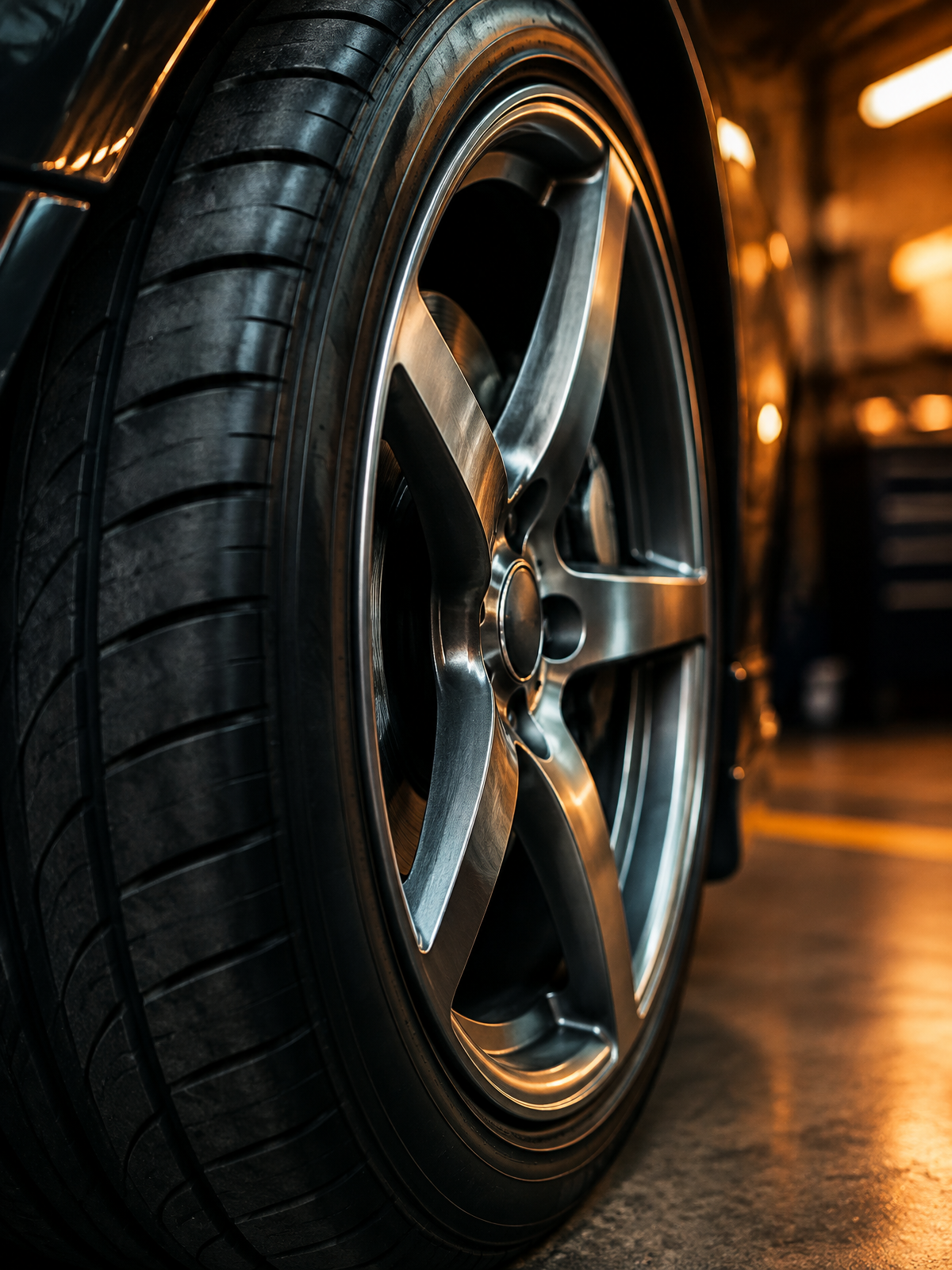 Wheel and tire detail